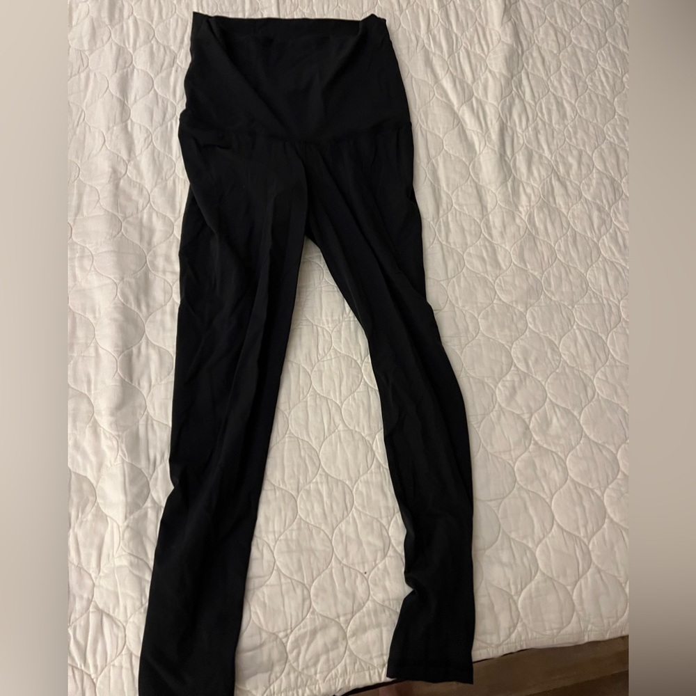 Reebok, black maternity, large leggings, athletic workout